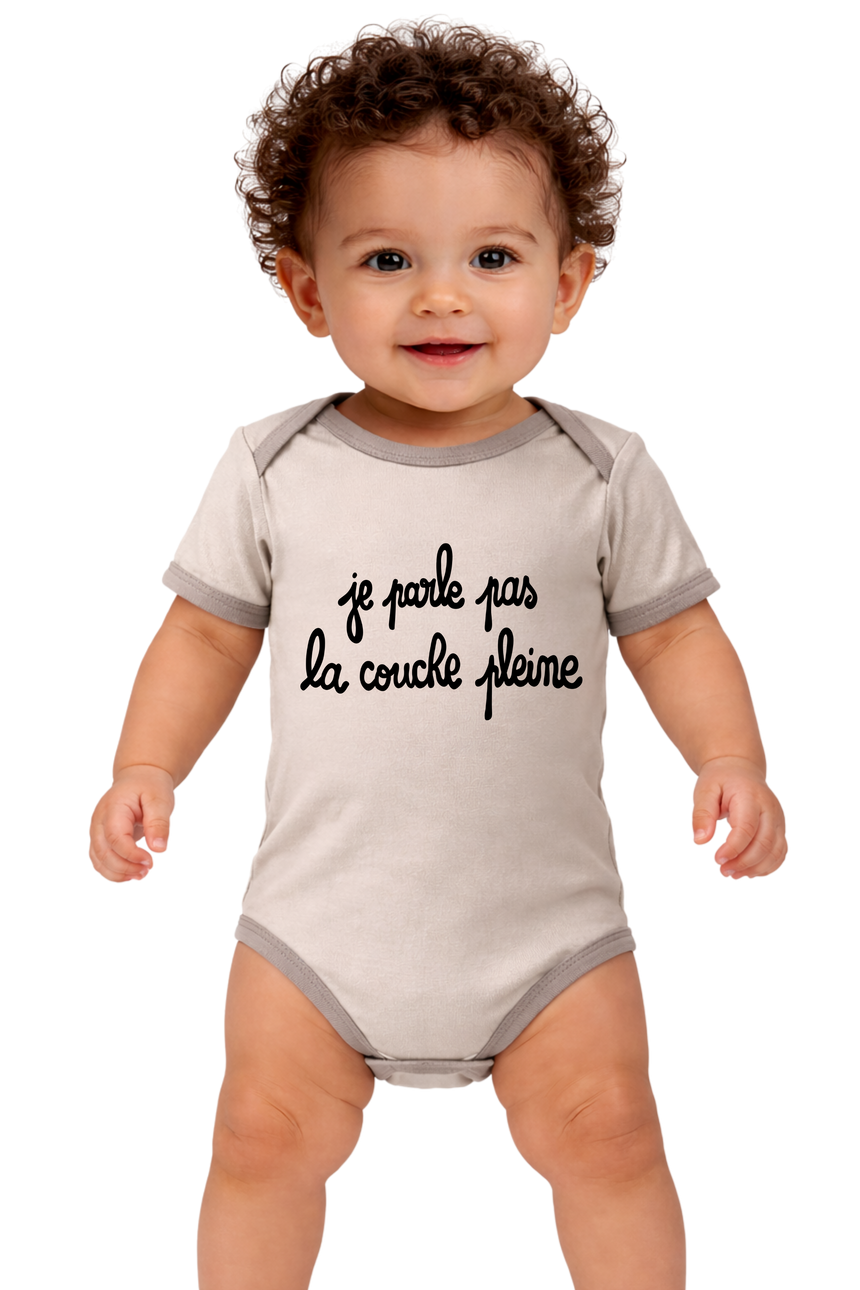 Body Bébé Je Parle Pas La Couche Pleine