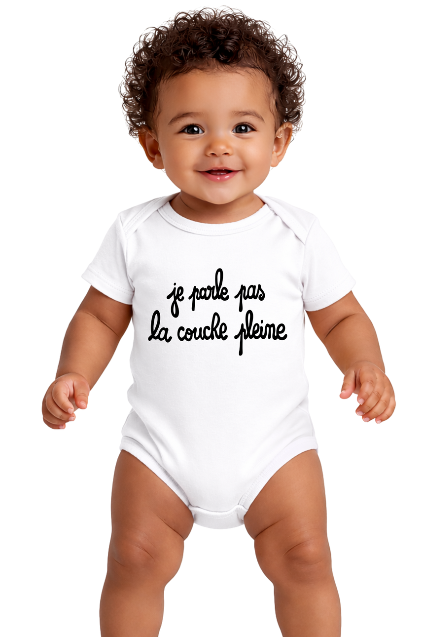 Body Bébé Je Parle Pas La Couche Pleine
