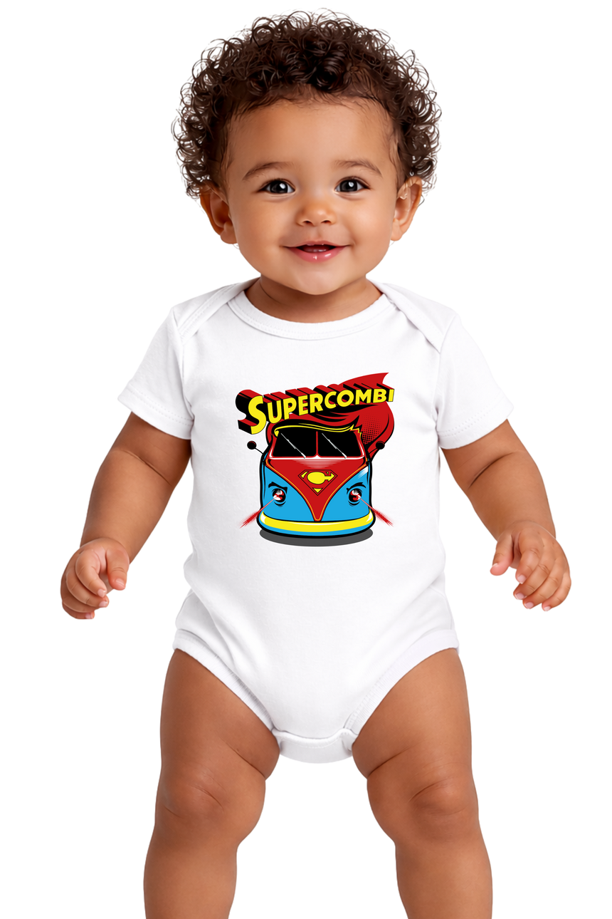 Body Bébé Super combi la voiture des super héros