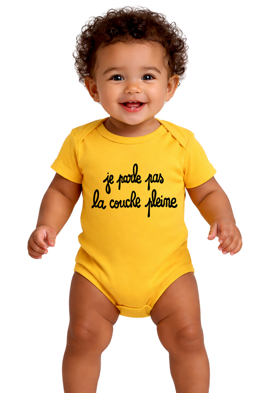 Body Bébé Je Parle Pas La Couche Pleine