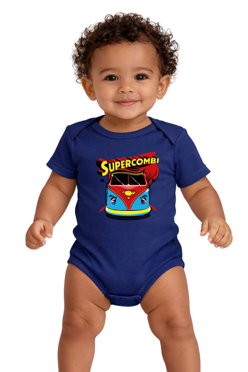 Body Bébé Super combi la voiture des super héros