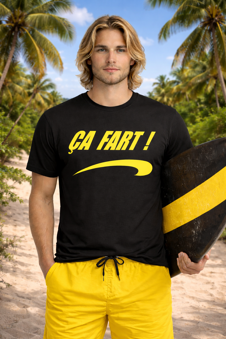 T-Shirt Homme Brice, Ça fart sur la vague !