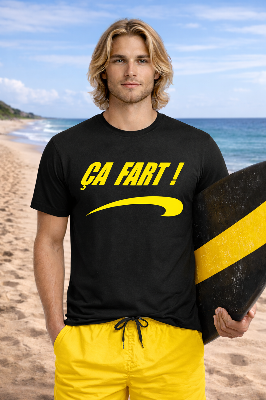 T-Shirt Homme Brice, Ça fart sur la vague !