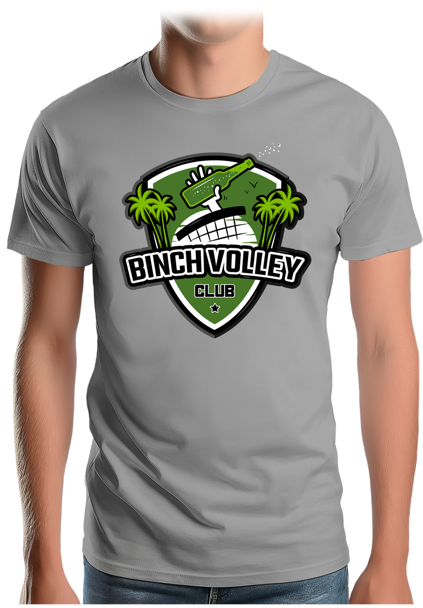 T-Shirt Homme Le binch Volley club avec une bière