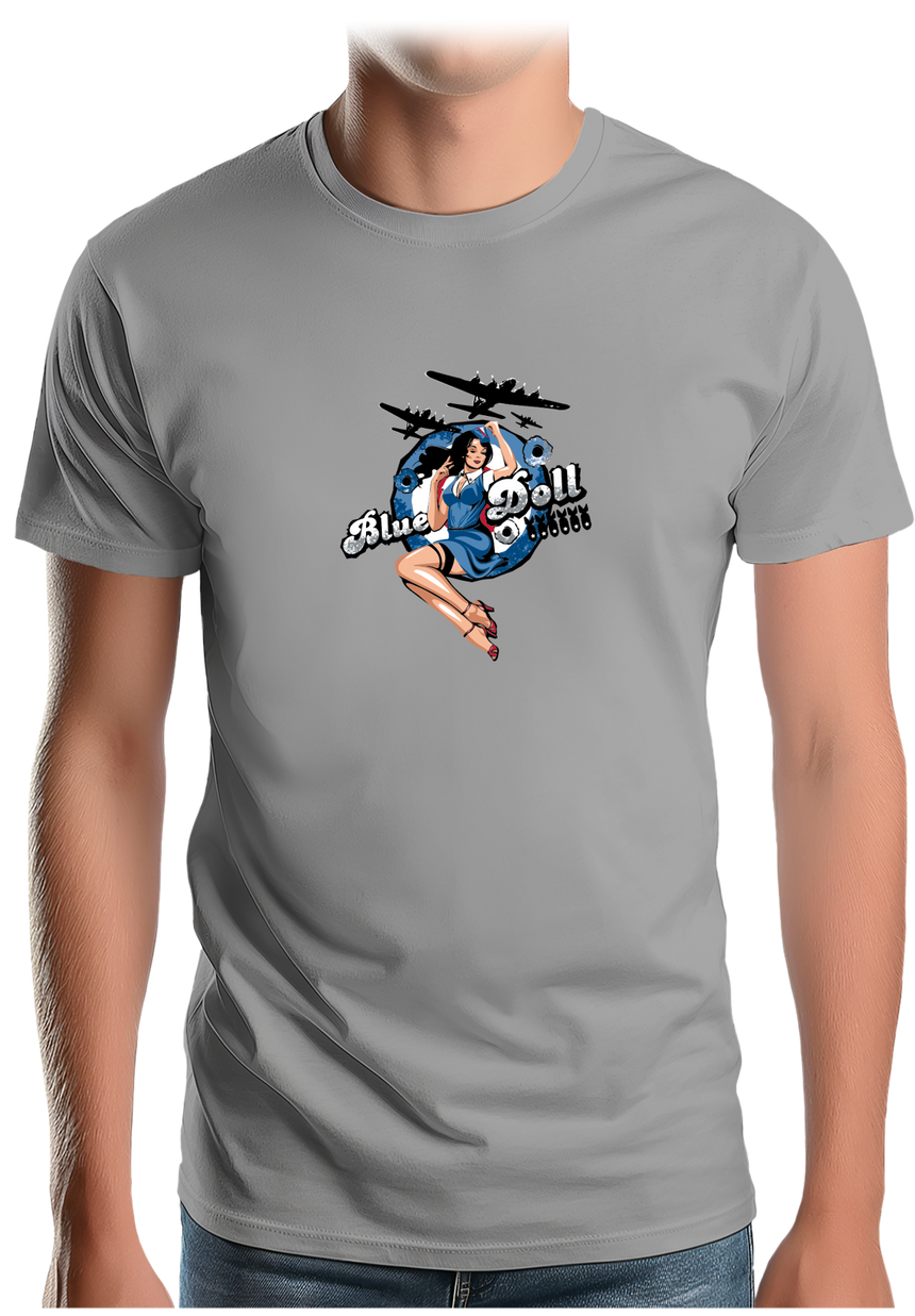 T-Shirt Homme Pin Up Avec Avion