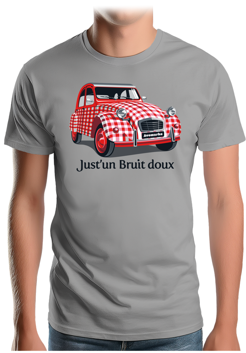 T-Shirt Homme Voiture 2CV Just'un Bruit doux
