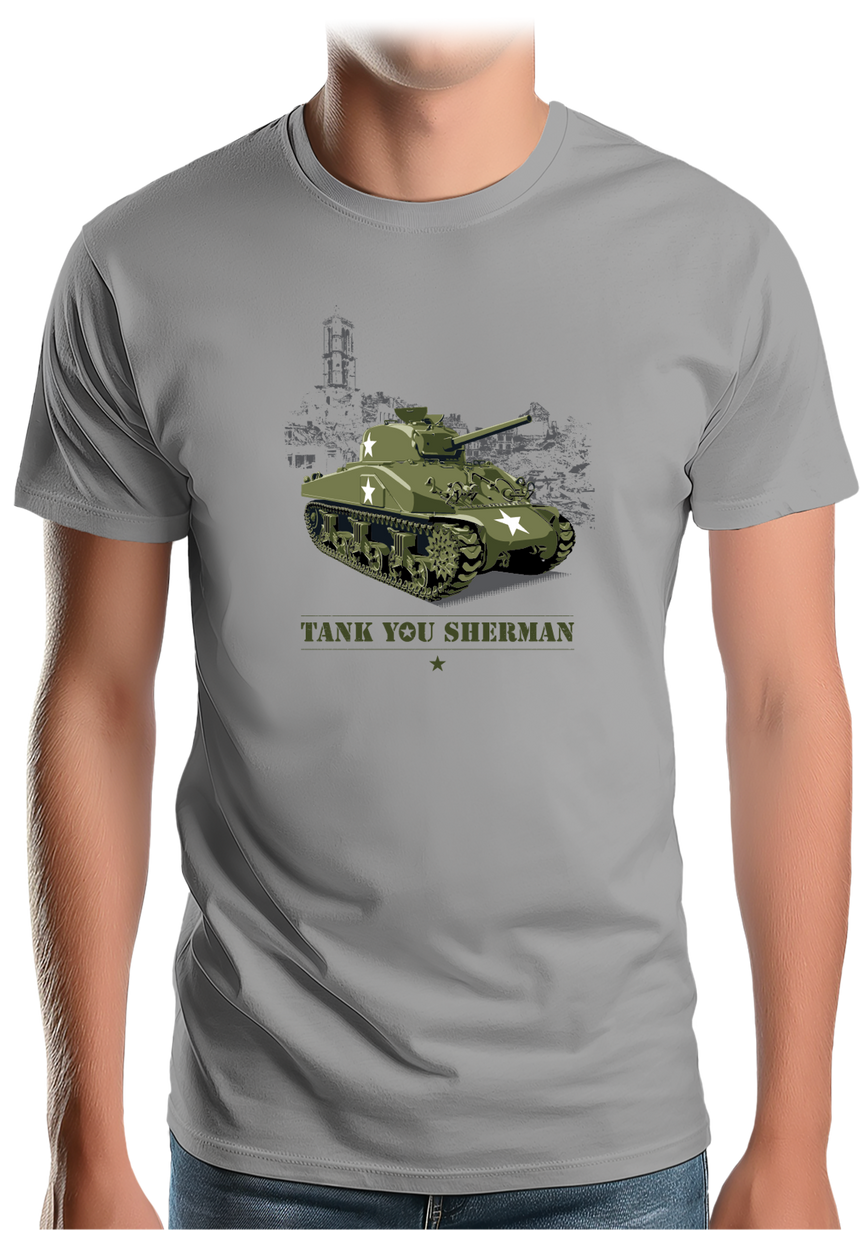 T-Shirt Homme Tank Militaire Sherman