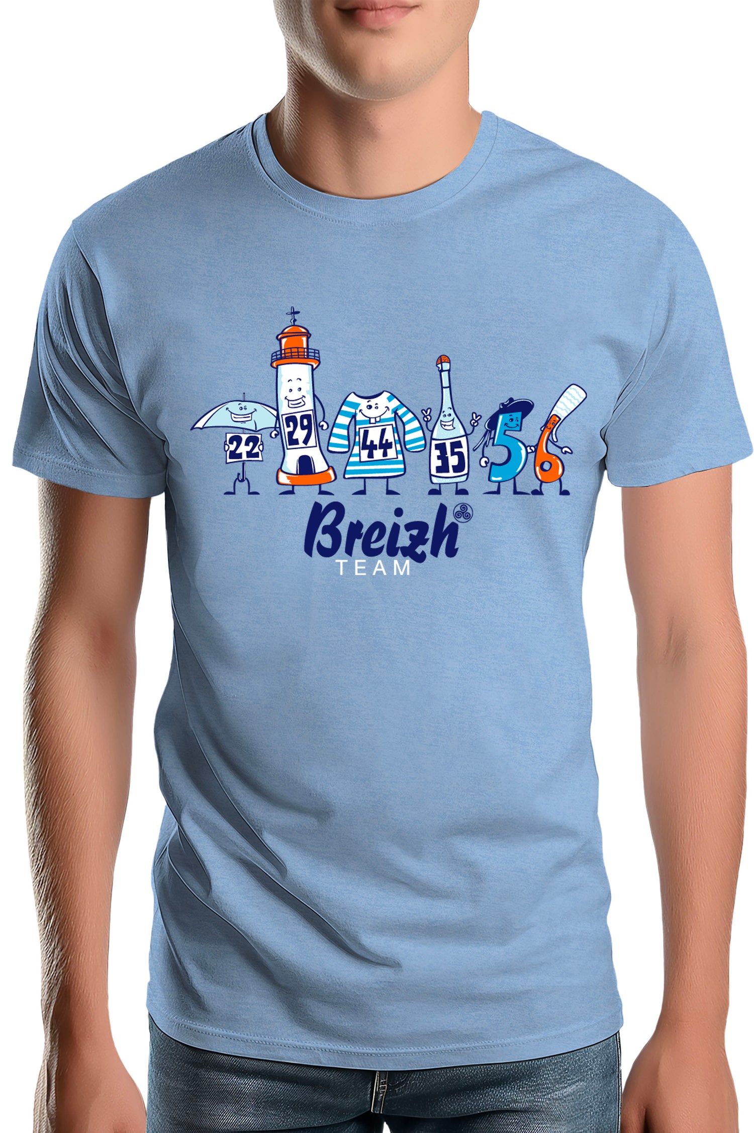 T-Shirt Homme Breizh team département