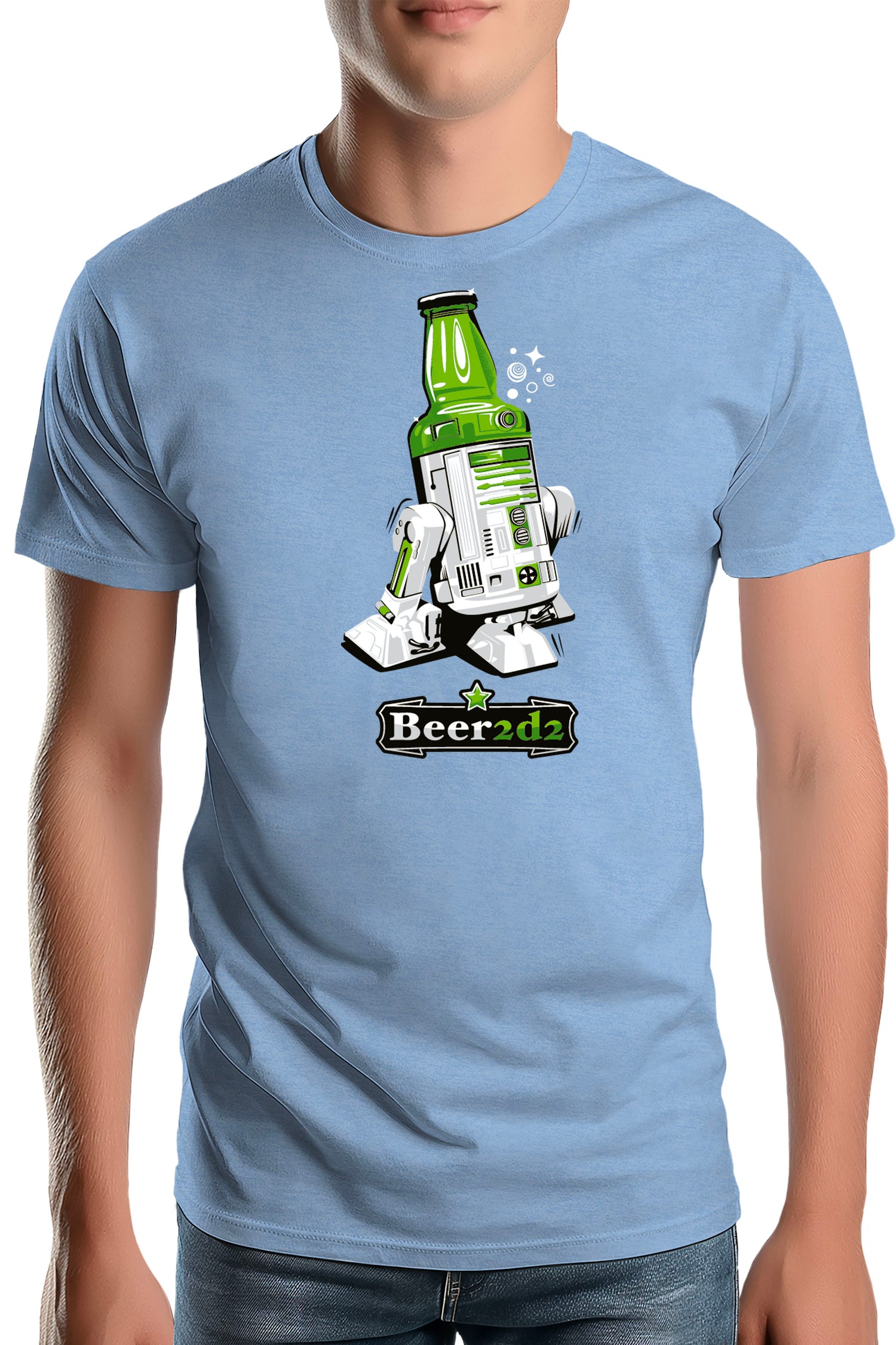 T-Shirt Homme Beer2d2 la bière contre attaque