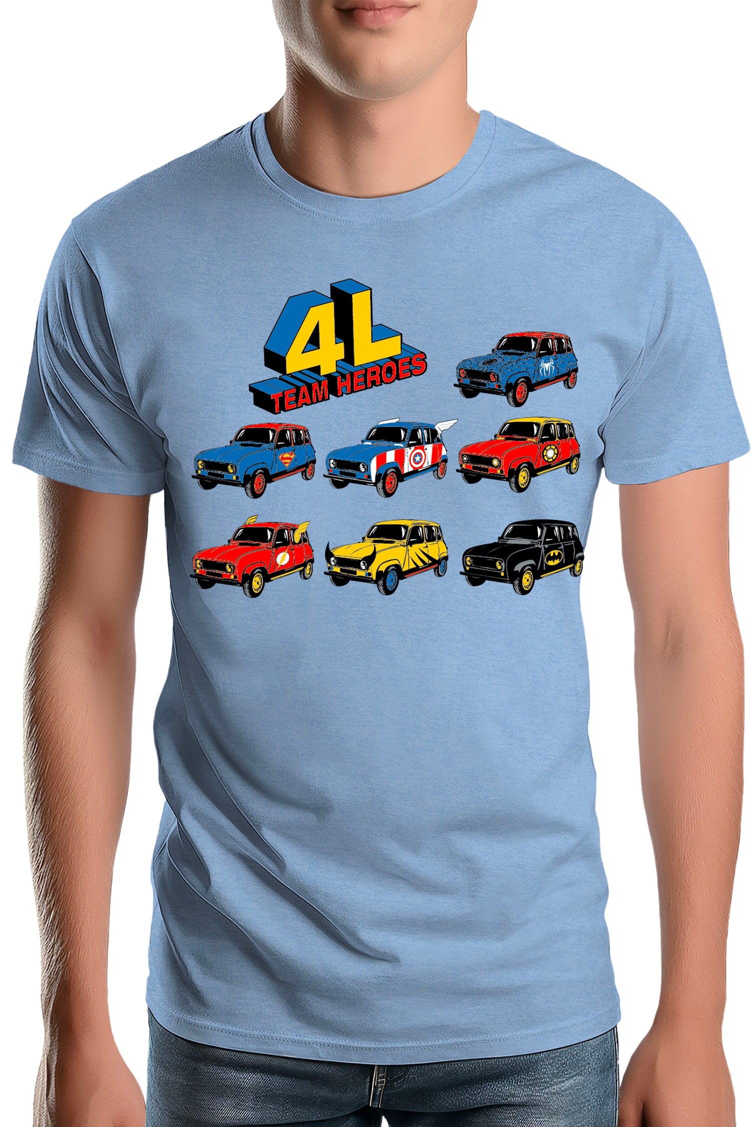 T-Shirt Homme 4L Team super heroes