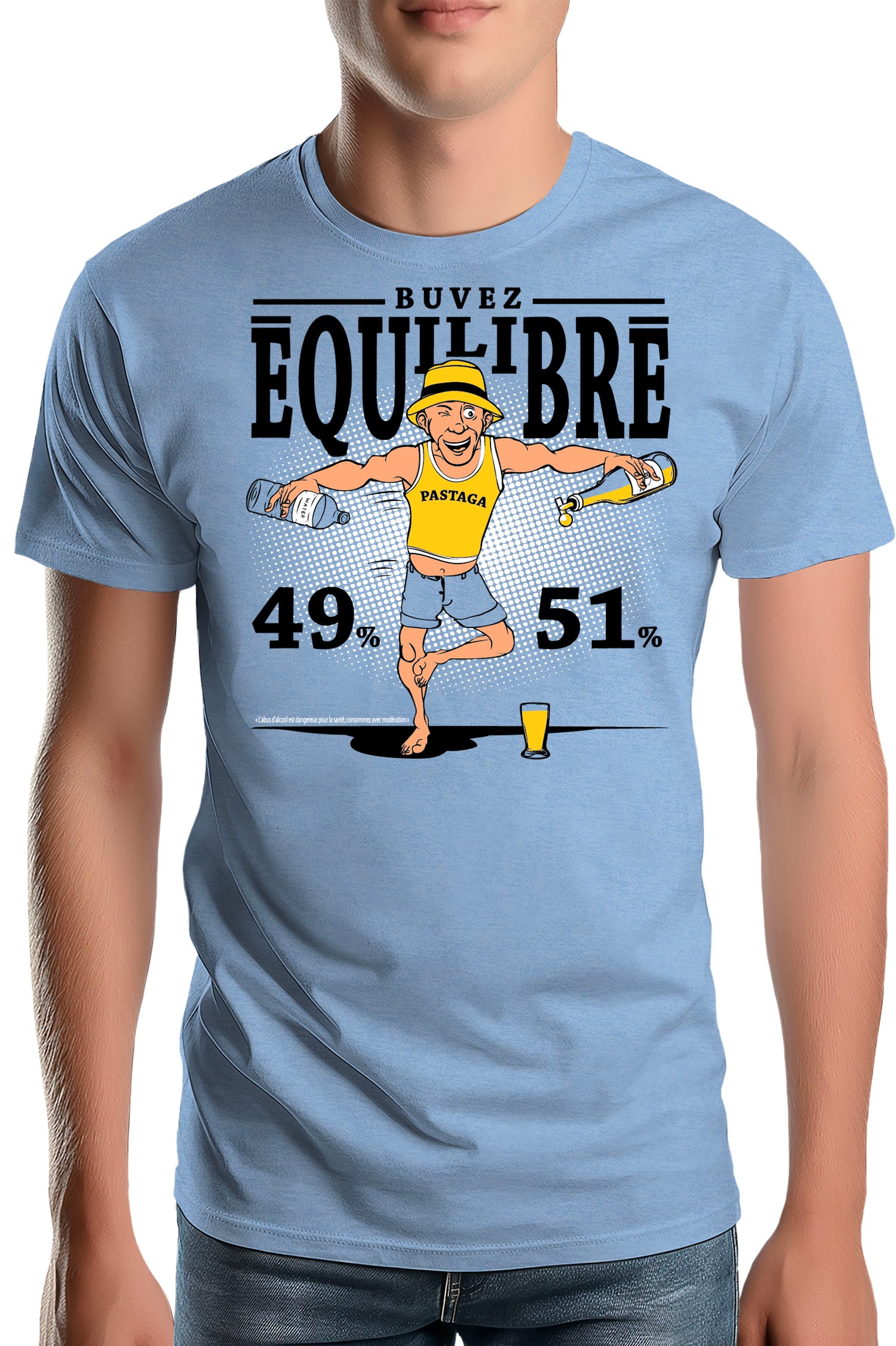 T-Shirt Homme Pour un pastis équilibré