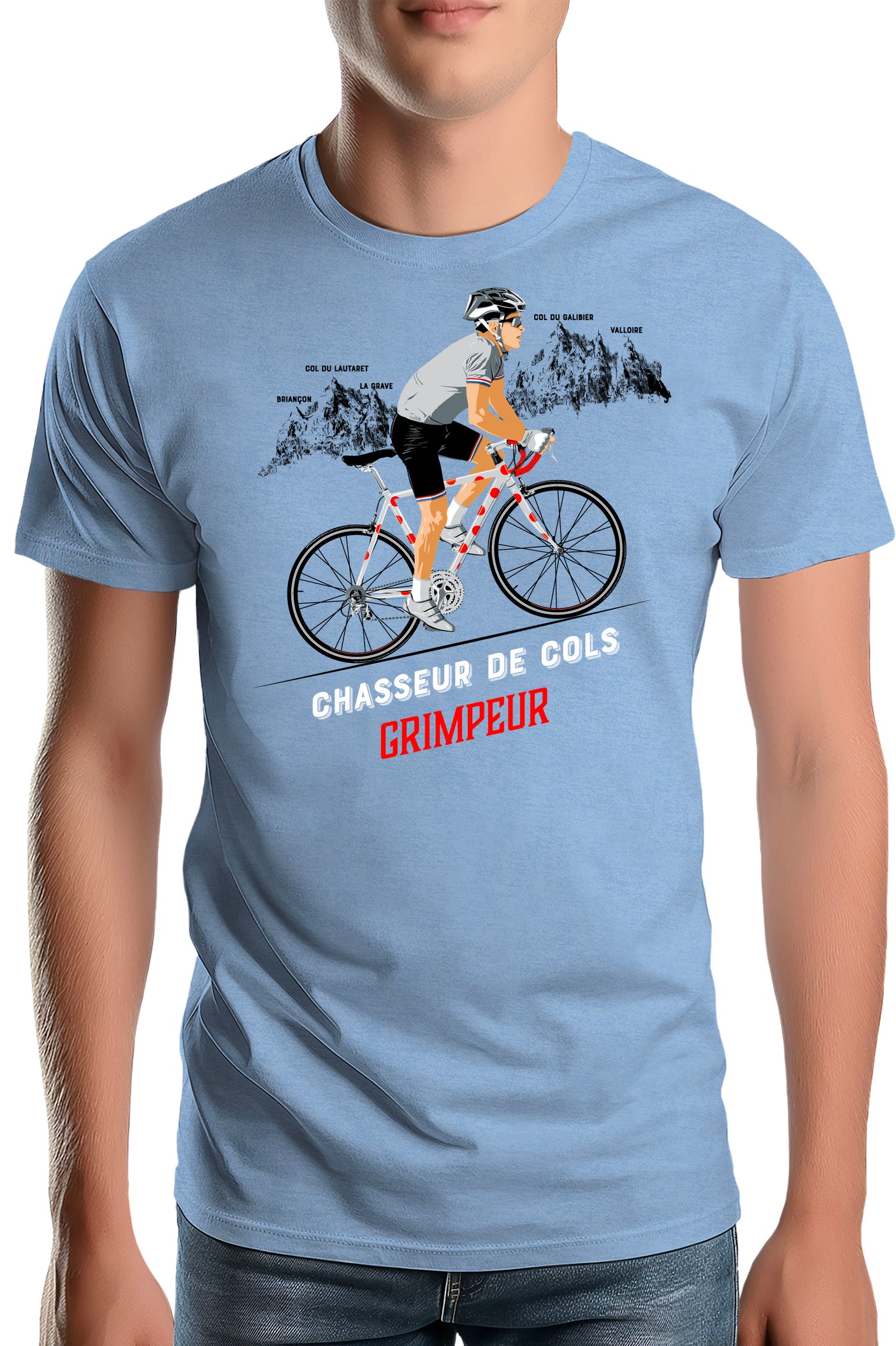 T-Shirt Homme Meilleur grimpeur en chasseur de col