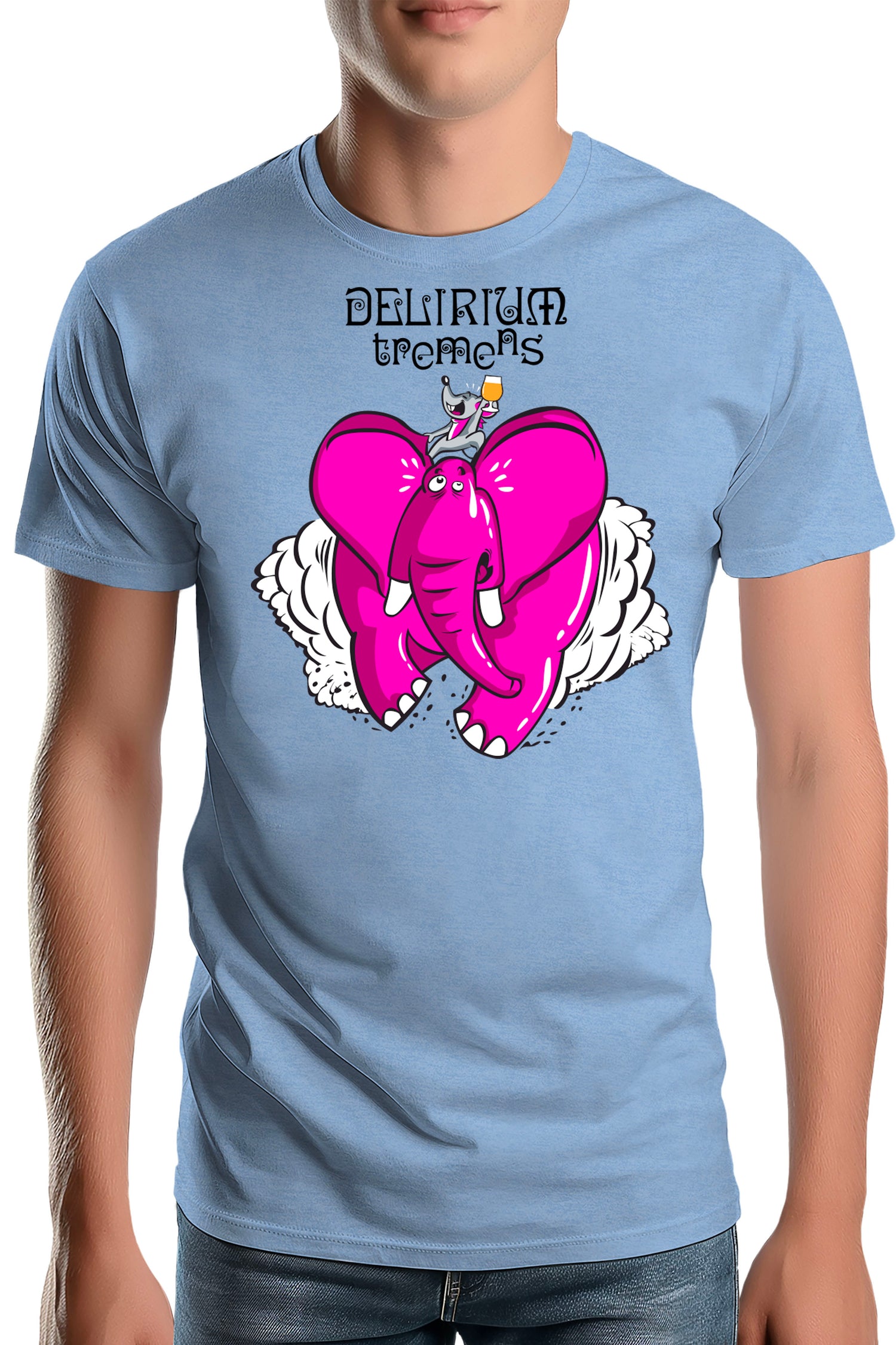 T-Shirt Homme Delirium tremens - Eléphant