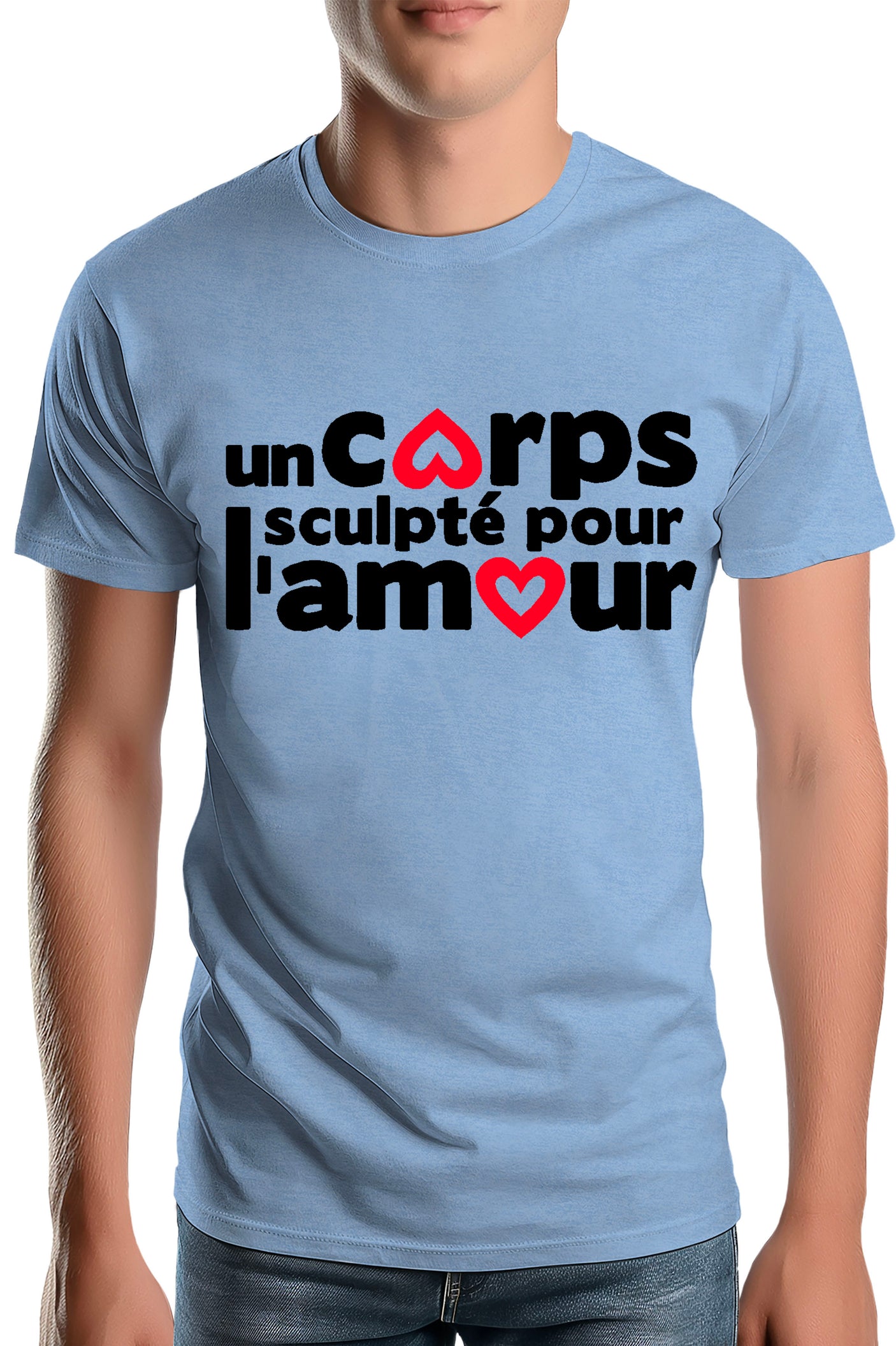 T-Shirt Homme Un Corps Sculpté Pour L'amour