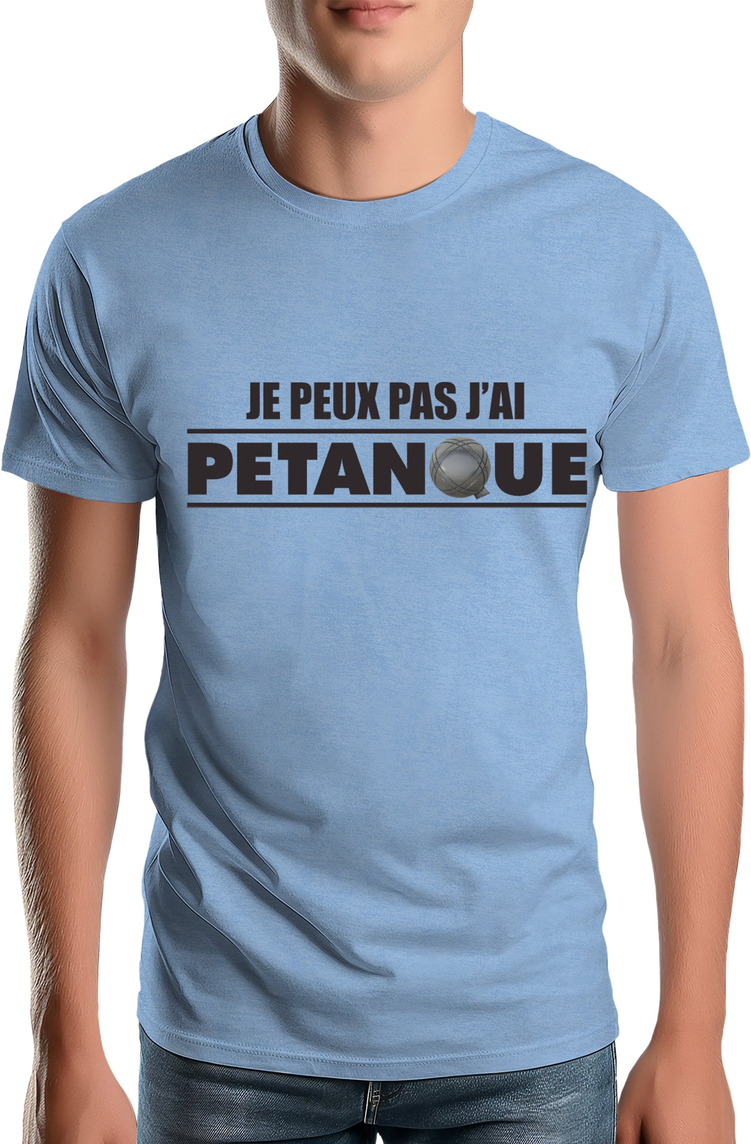 T-Shirt Homme Je Peux pas j'ai pétanque