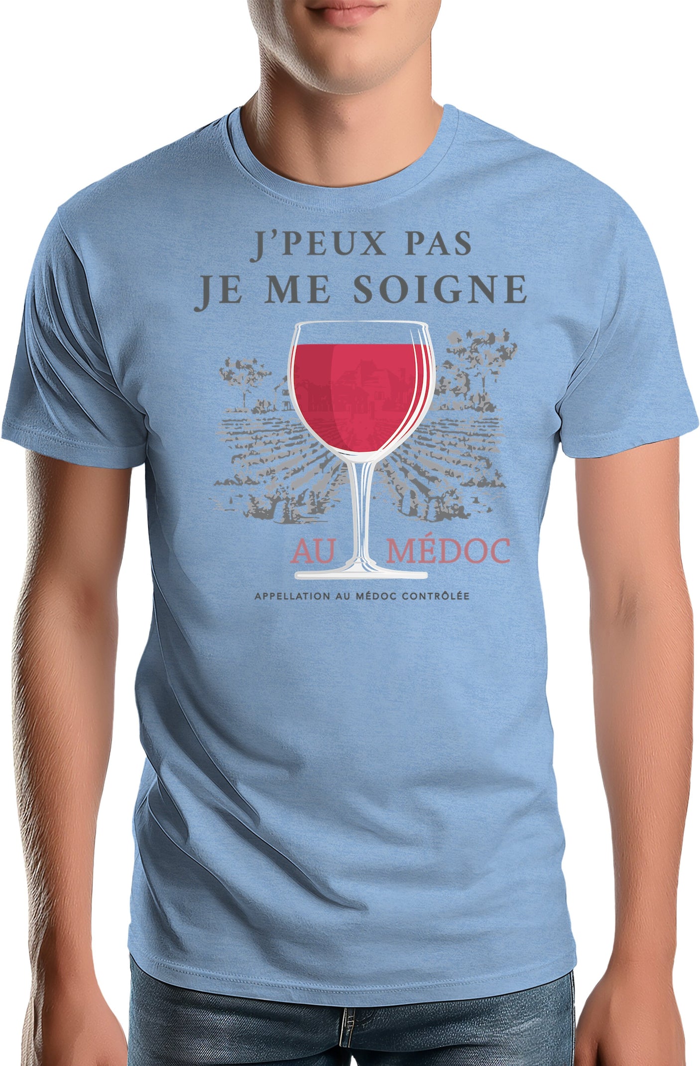 T-Shirt Homme Je peux pas je me soigne au médoc