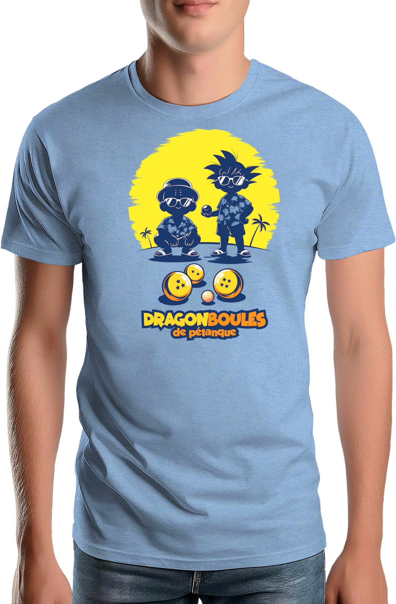 T-Shirt Homme Joueurs de pétanque