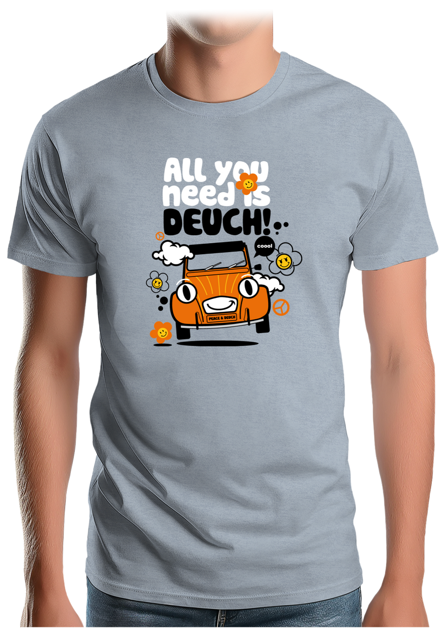 T-Shirt Homme Voiture All You Need Is Deuch