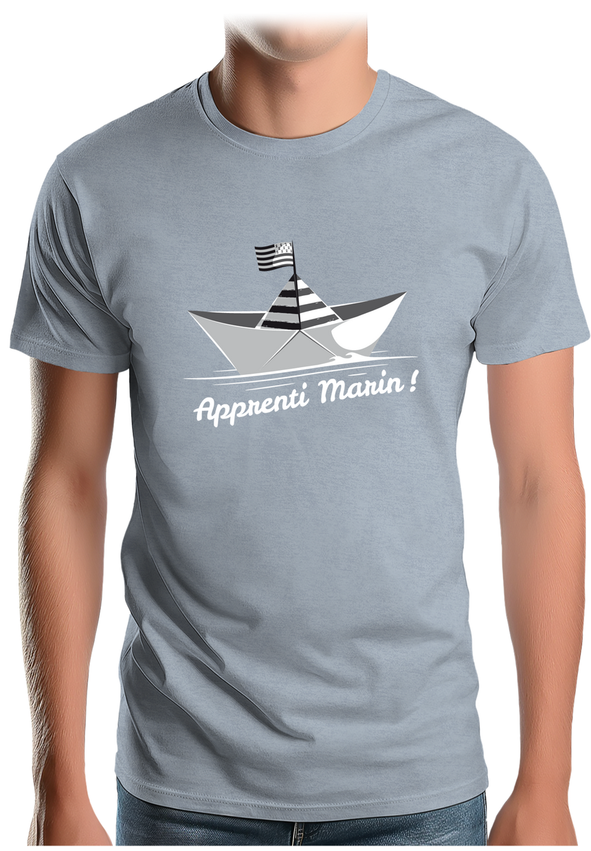 T-Shirt Homme Petit bateau bzh apprenti marin