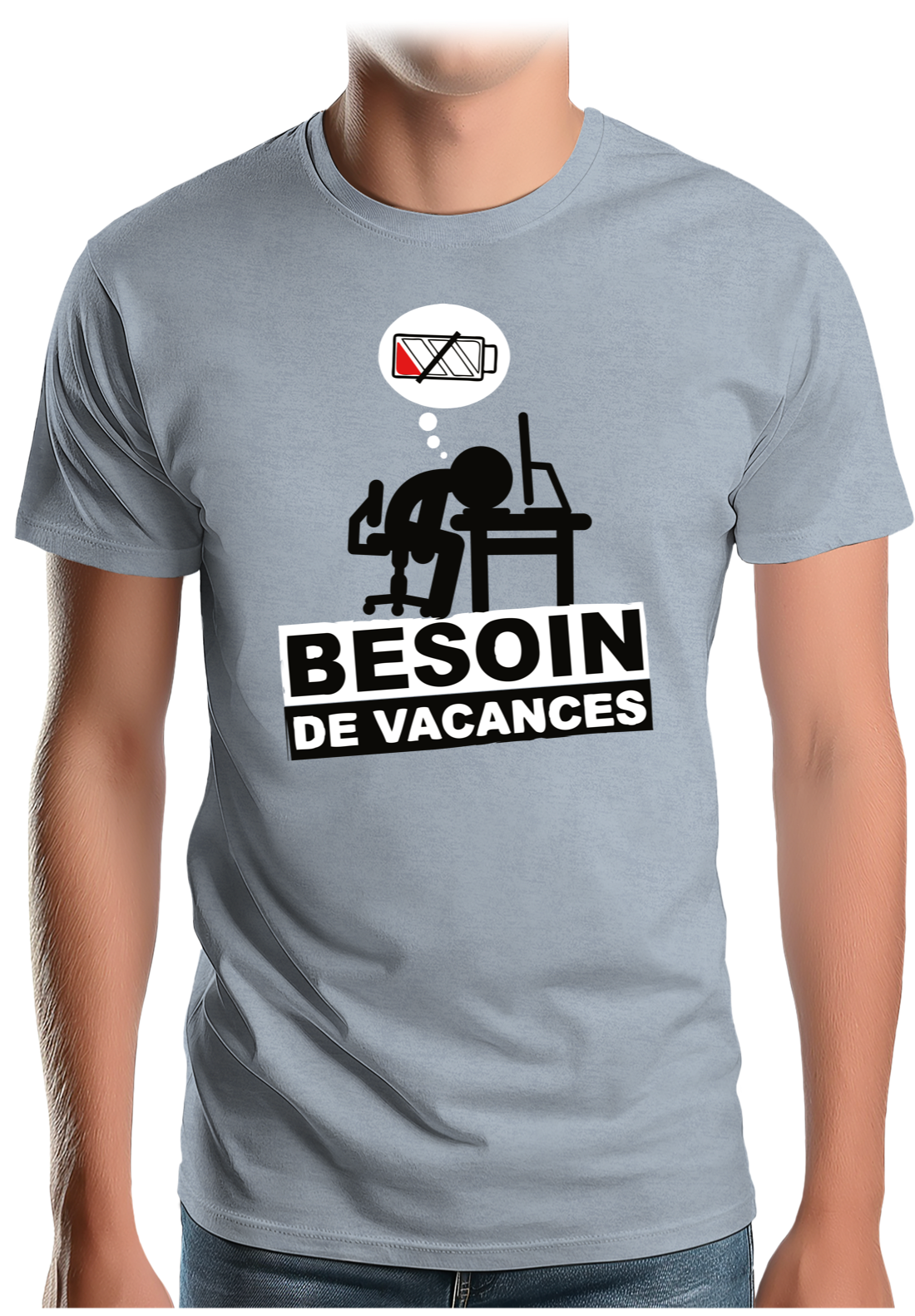 T-Shirt Homme Besoin de vacances