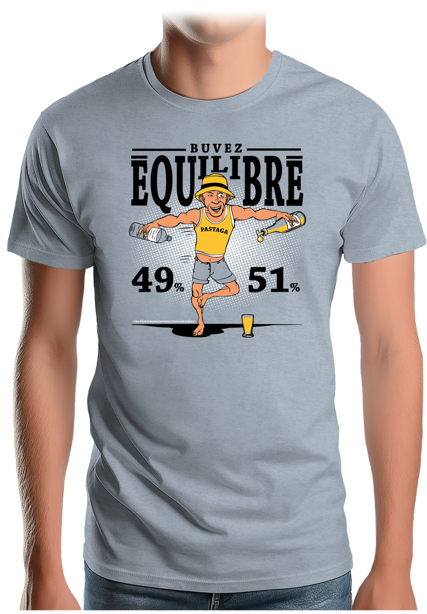T-Shirt Homme Pour un pastis équilibré