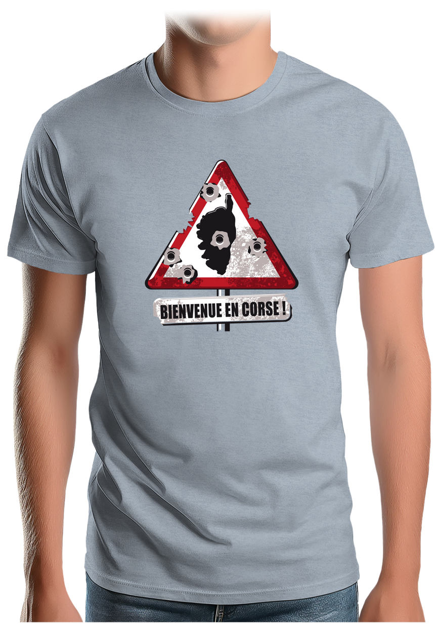 T-Shirt Homme Bienvenue en Corse !