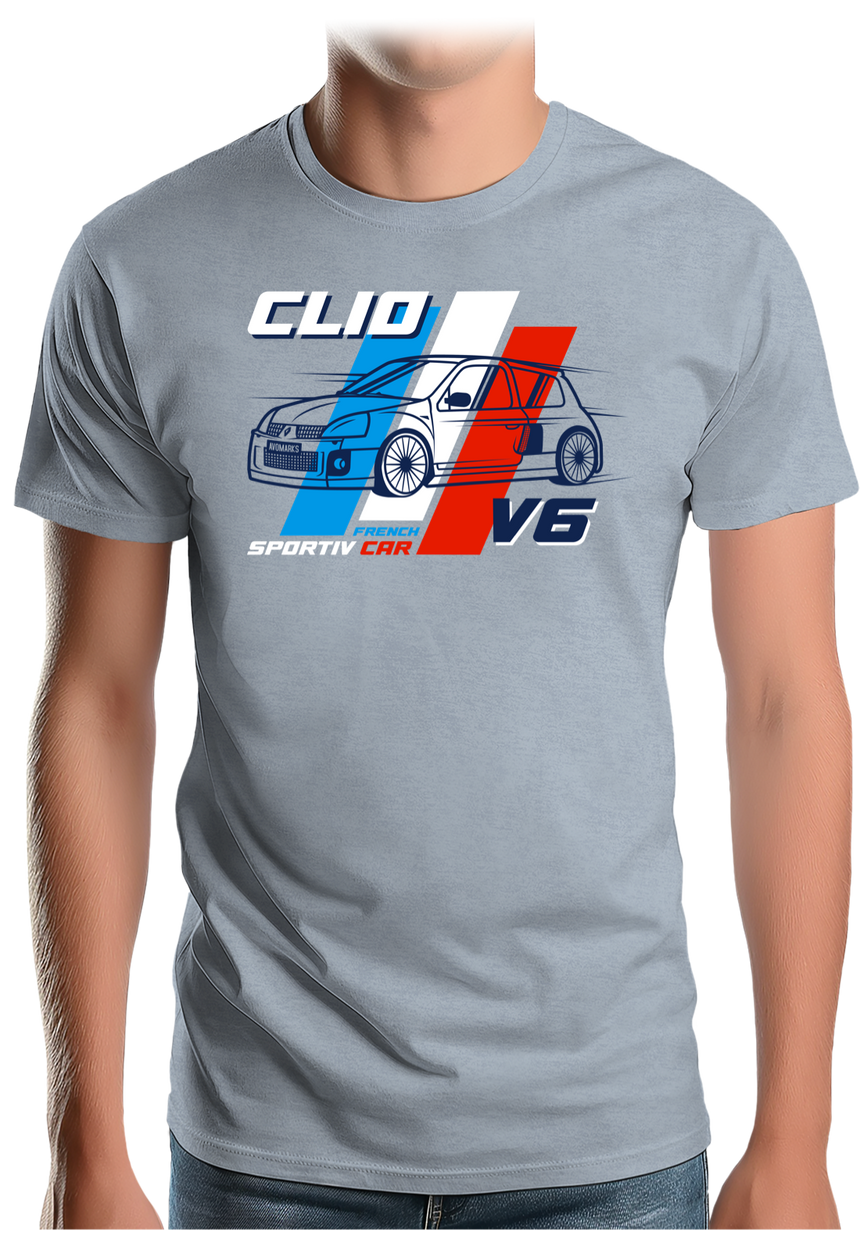 T-Shirt Homme Voiture Française Clio V6