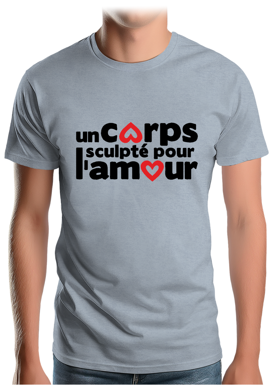 T-Shirt Homme Un corps sculpté pour l'amour en couple
