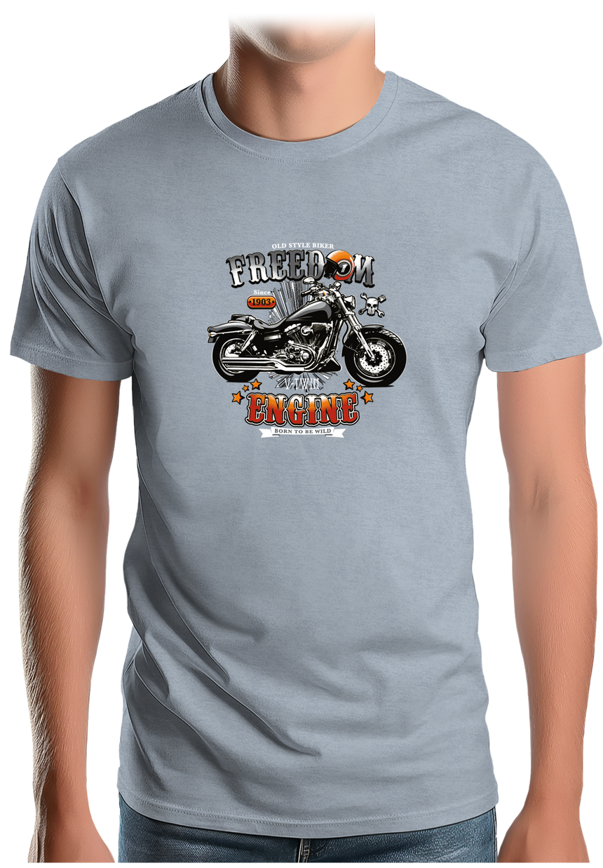 T-Shirt Homme La moto Freedom