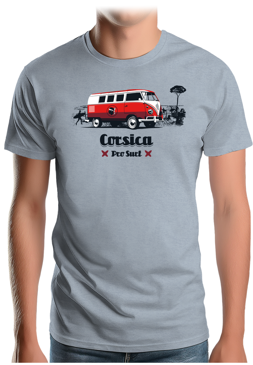 T-Shirt Homme Van plage combi Corse