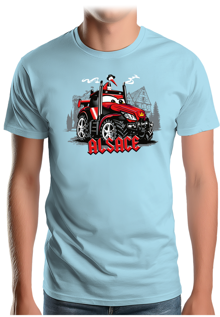 T-Shirt Homme Le Super tracteur Alsacien