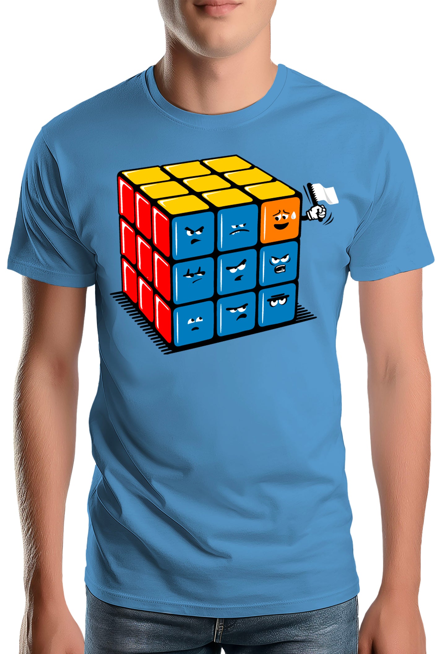 T-Shirt Homme Ruby cube avec drapeau