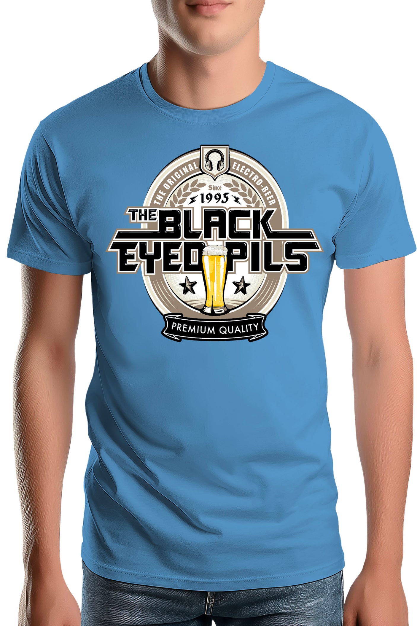 T-Shirt Homme Bière Black Eyed Pils