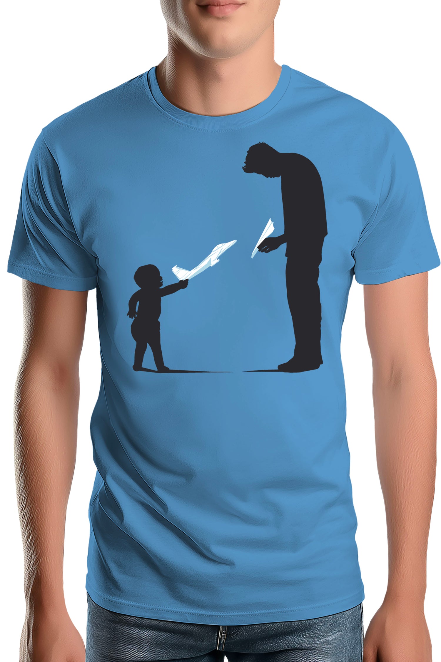 T-Shirt Homme Père Et Fils Avion