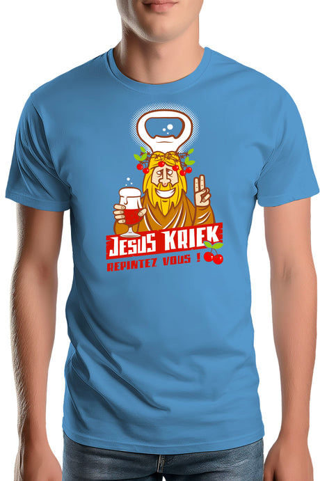 T-Shirt Homme La bière Jesus Kriek