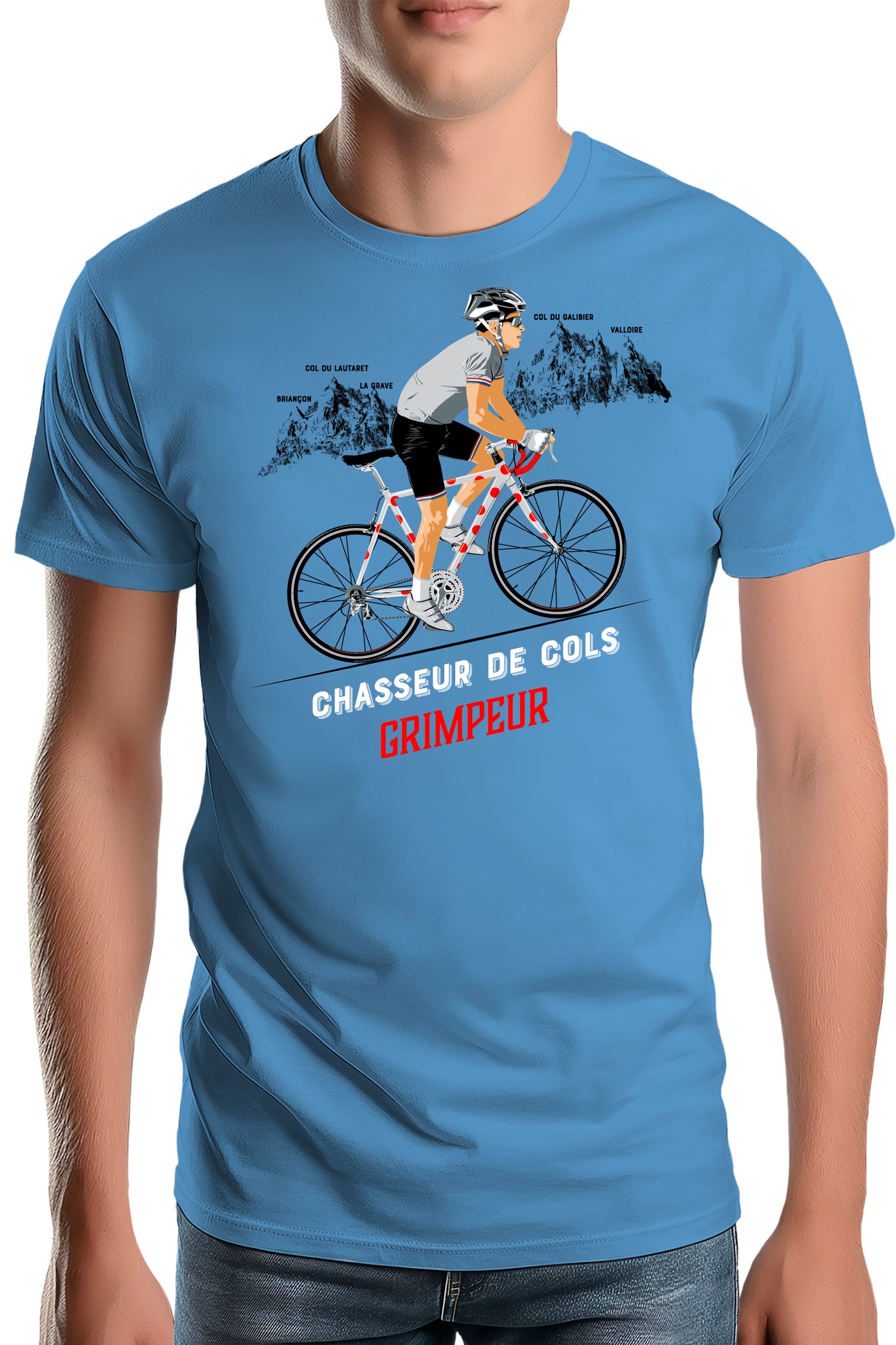 T-Shirt Homme Meilleur grimpeur en chasseur de col