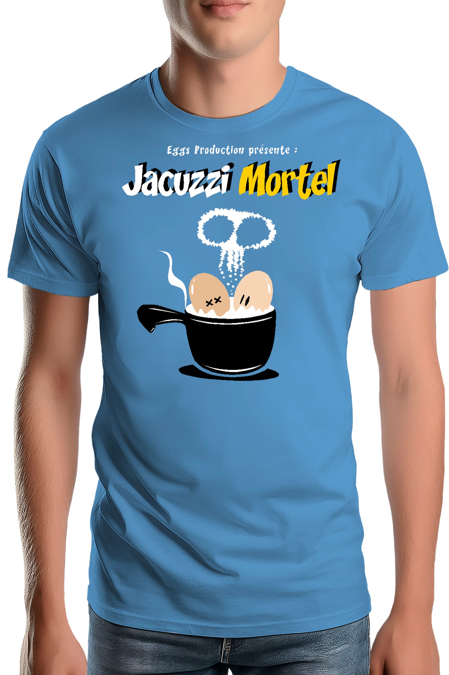 T-Shirt Homme Des Oeufs dans un jacuzzi