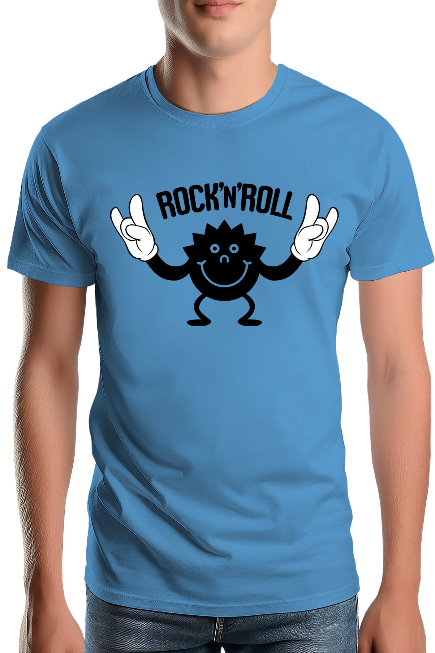 T-Shirt Homme Smile Rock'N'Roll