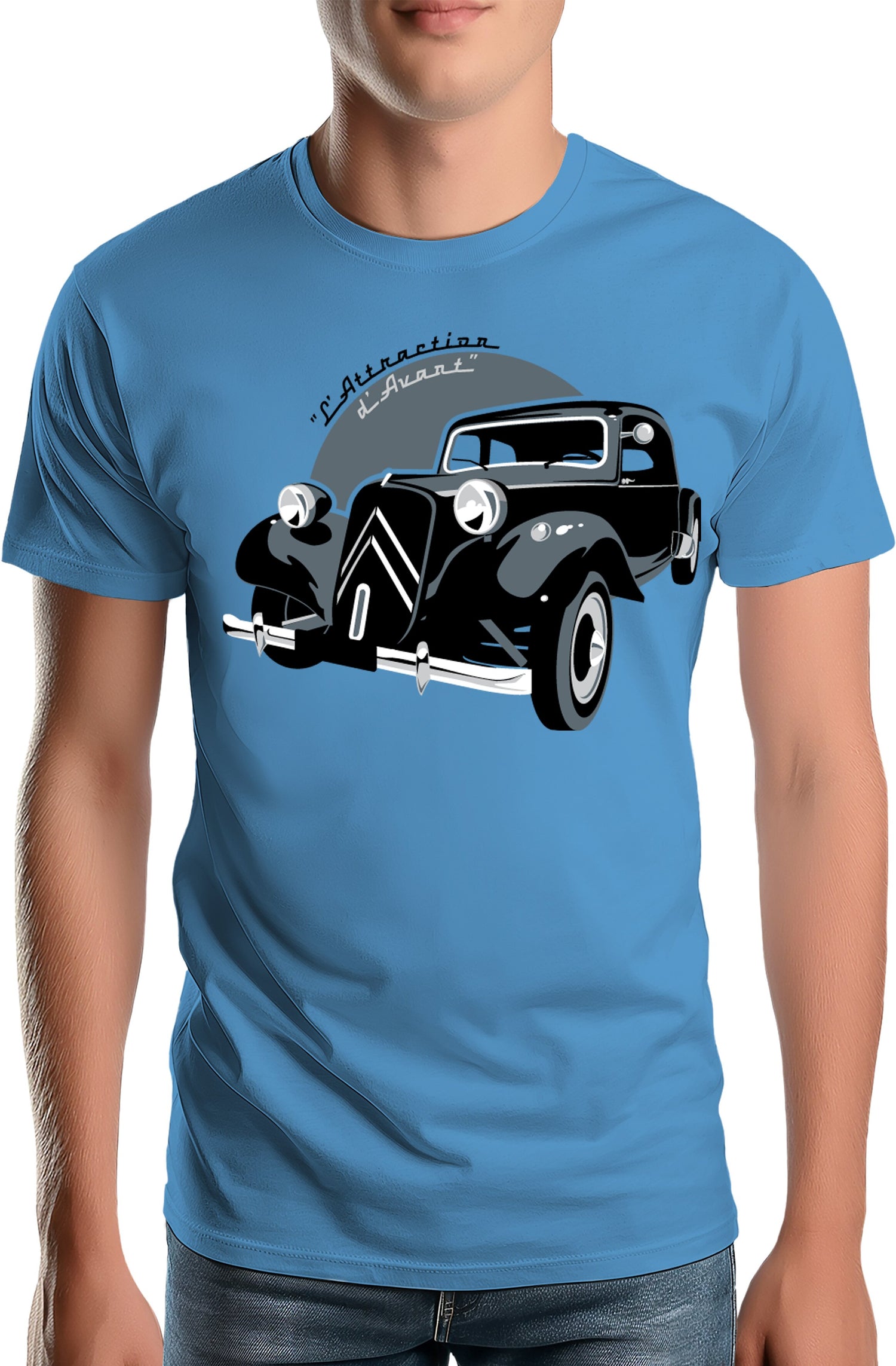 T-Shirt Homme La Traction, l'attraction d'avant