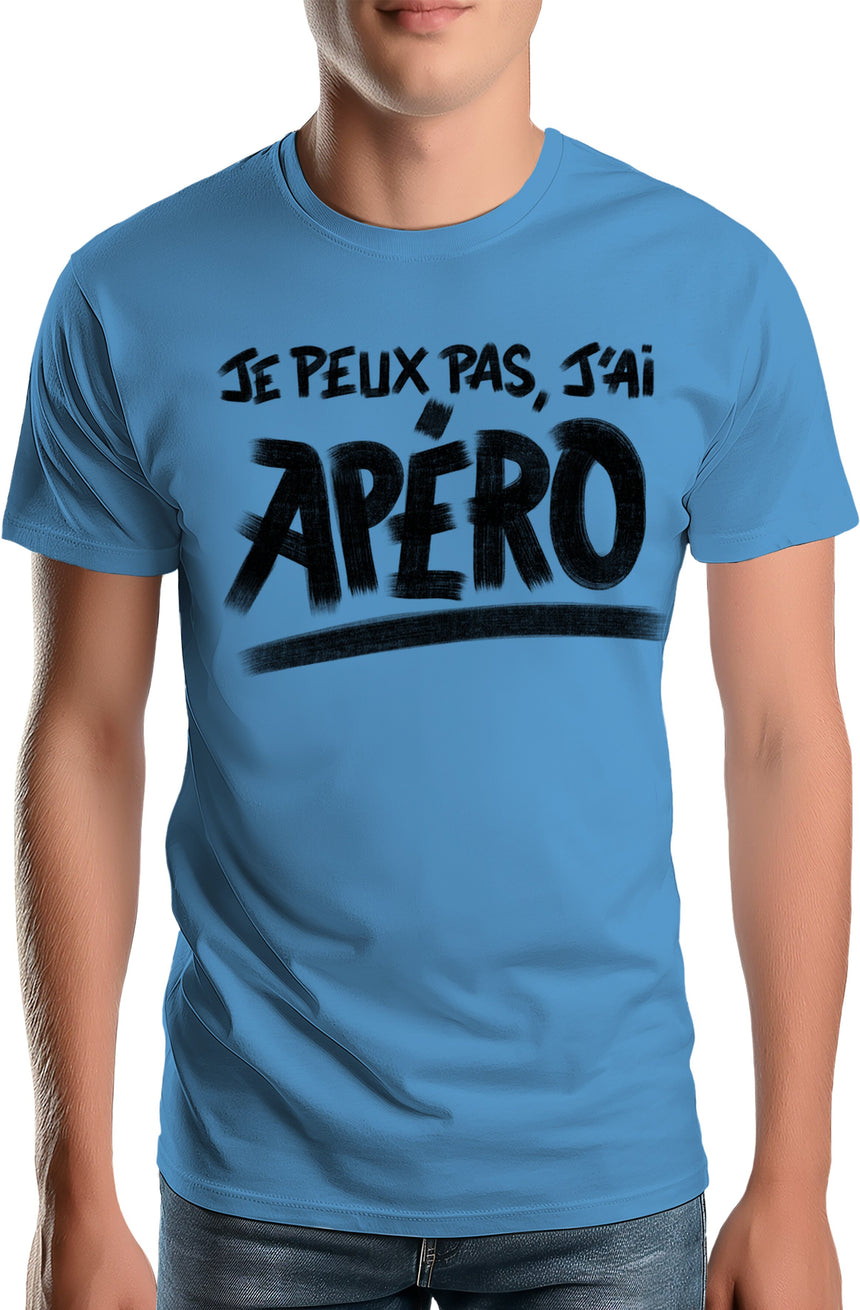 T-Shirt Homme Je peux pas, j'ai apéro