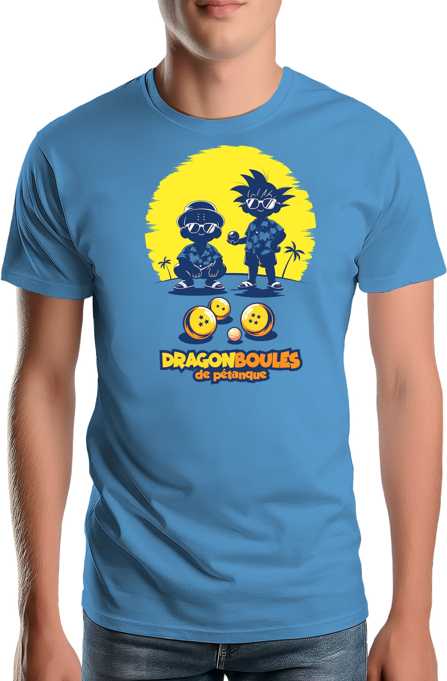 T-Shirt Homme Joueurs de pétanque