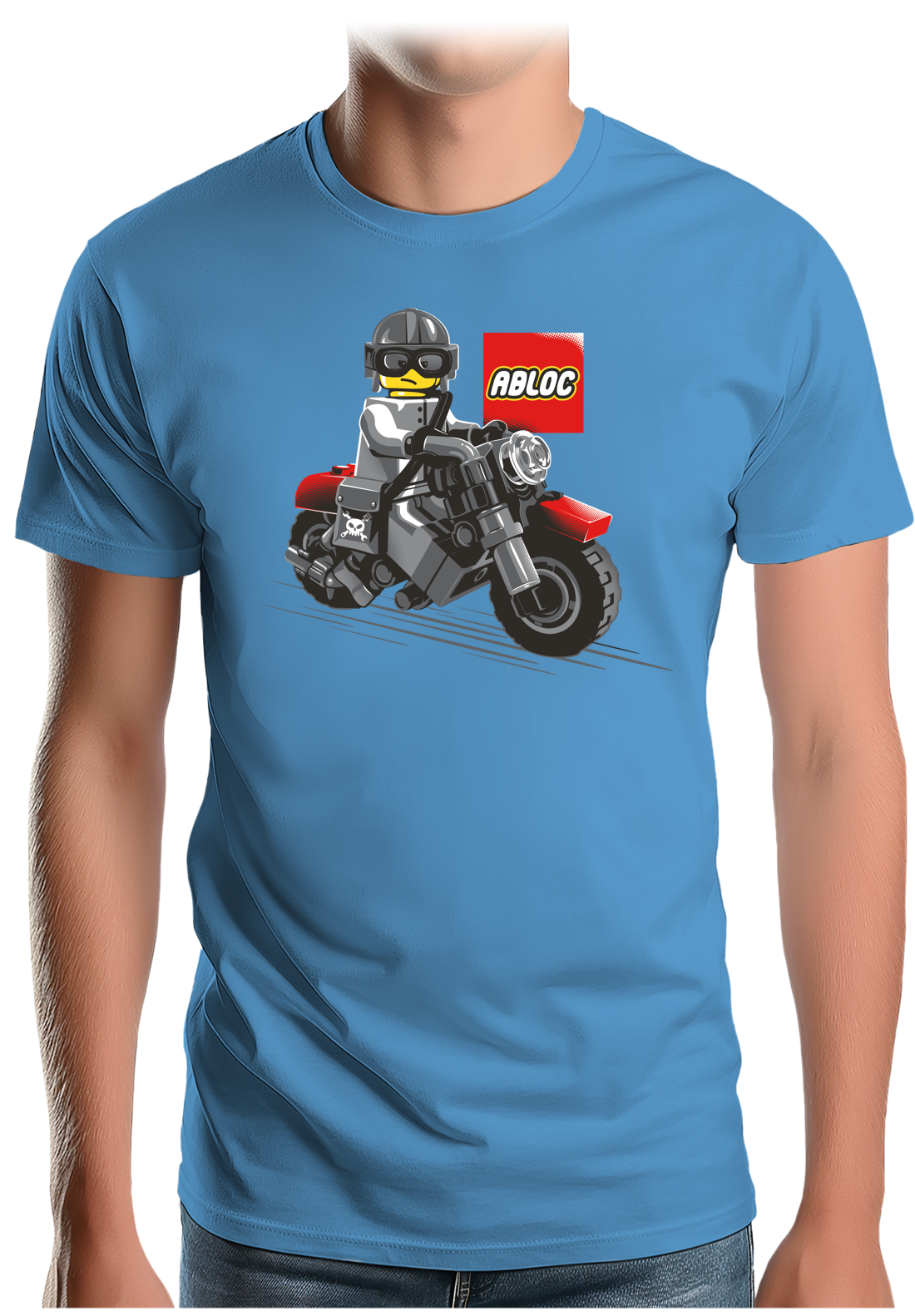 T-Shirt Homme La moto de construction pour les enfants