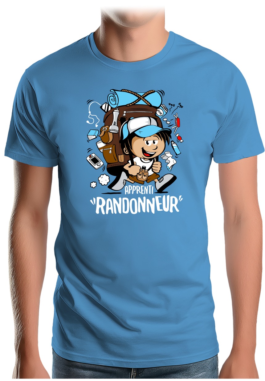 T-Shirt Homme Apprenti randonneur en trail