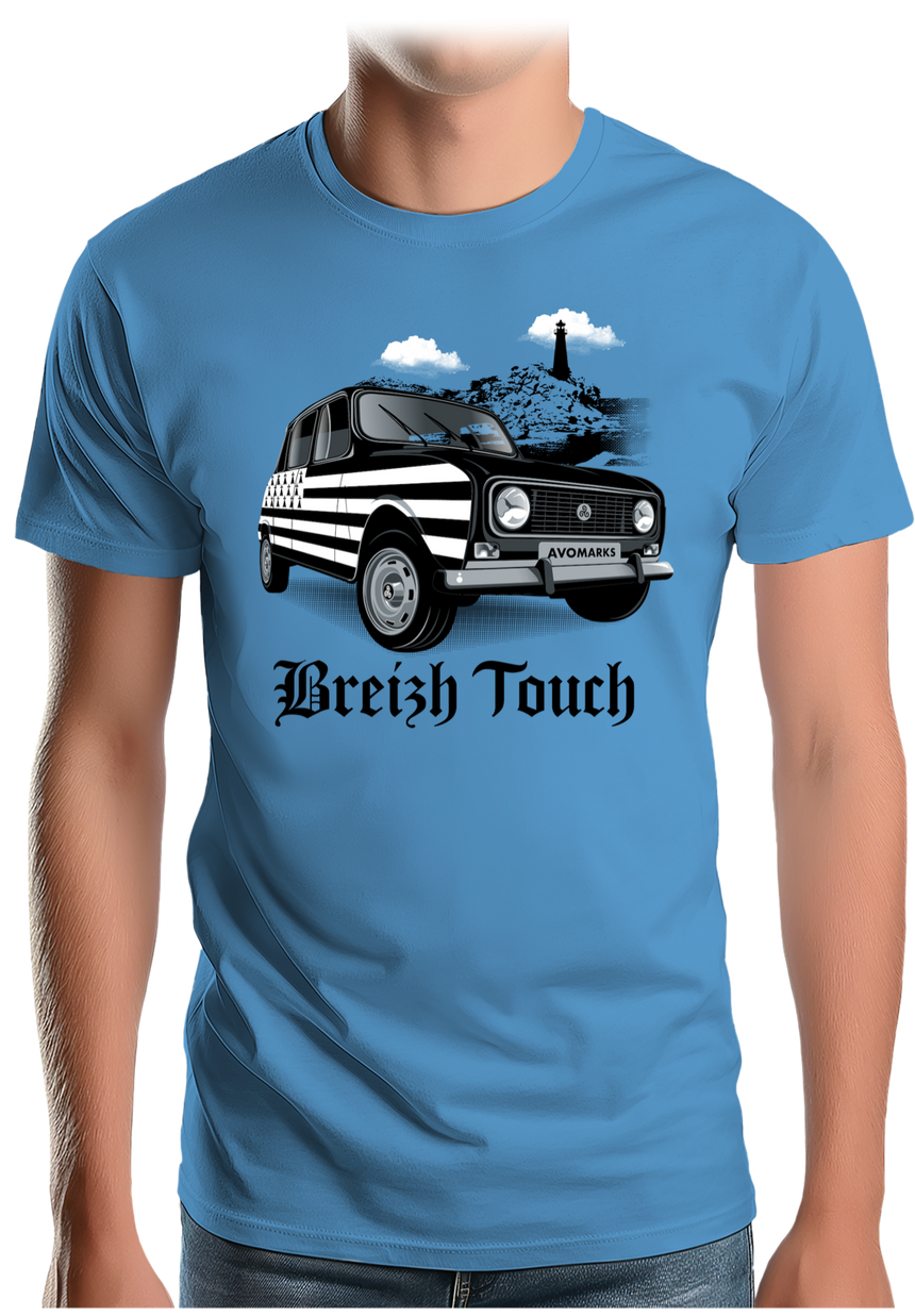 T-Shirt Homme Voiture 4L bretonne