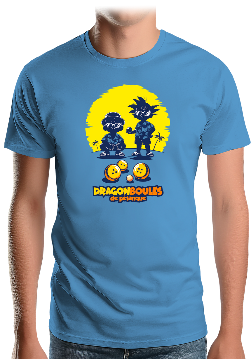 T-Shirt Homme Dragon Boules de pétanque