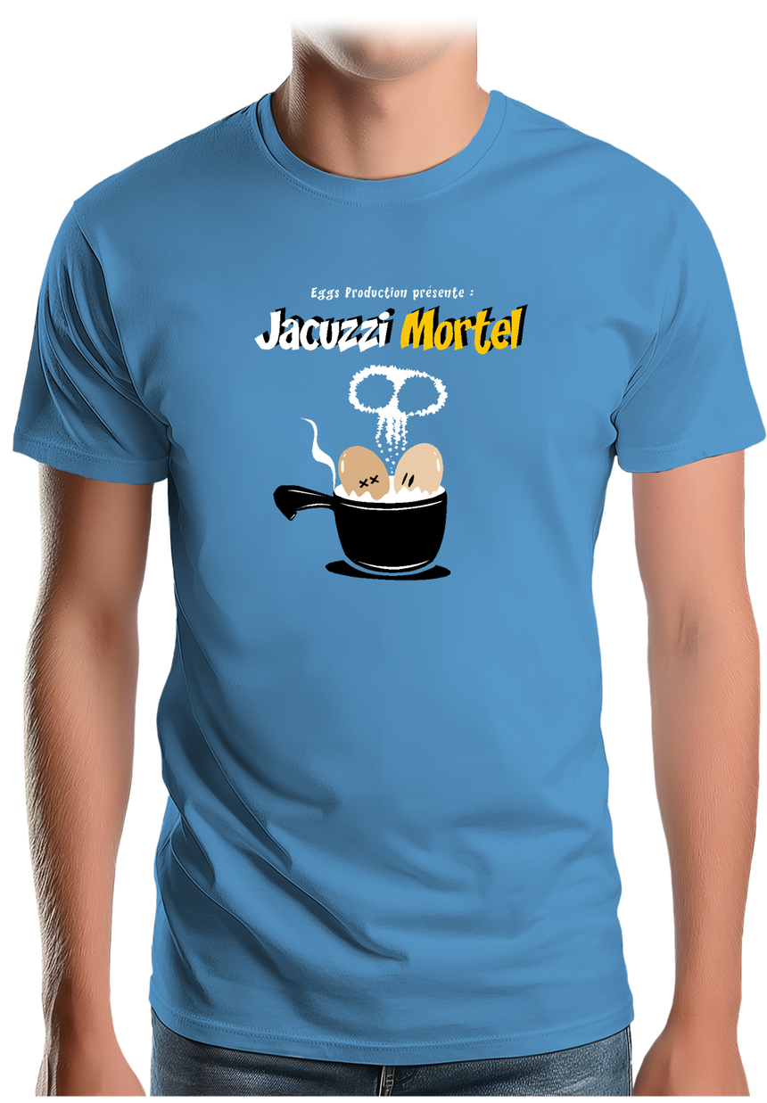 T-Shirt Homme Des Oeufs dans un jacuzzi