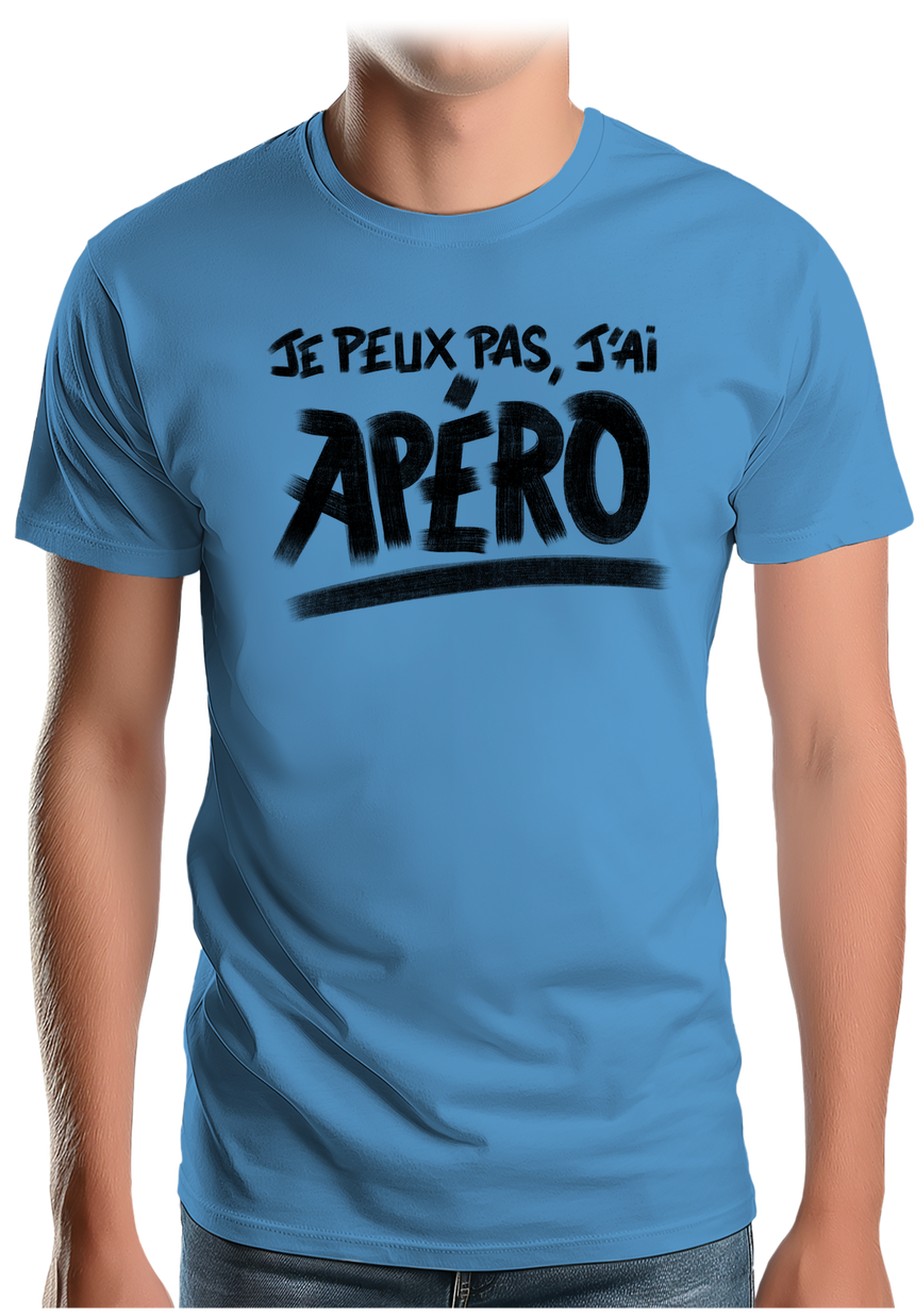 T-Shirt Homme Je peux pas, j'ai apéro
