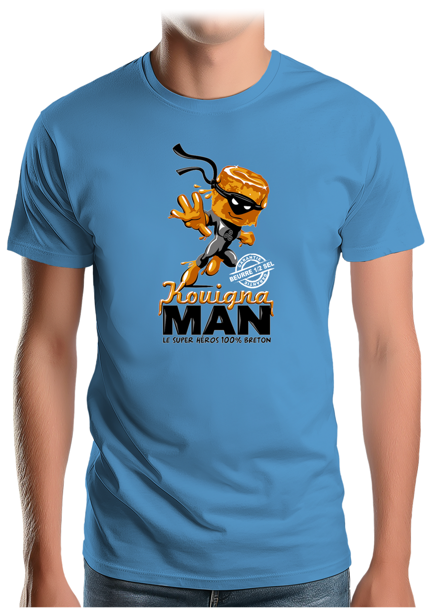 T-Shirt Homme Kouignaman super héros breton