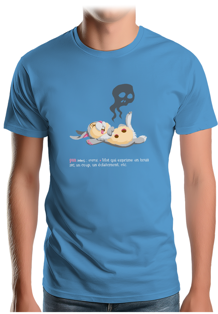 T-Shirt Homme Pan ! Lapin Couché
