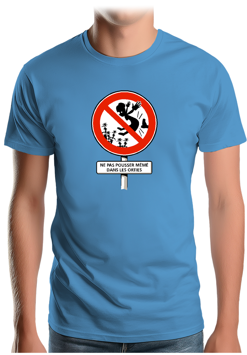 T-Shirt Homme Faut pas pousser mémé dans les orties